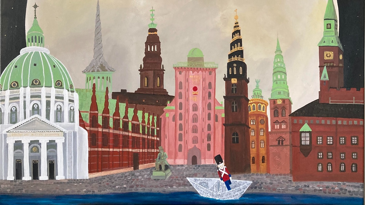 Anja Christensen udstiller Penselstrejf af ord og eventyr