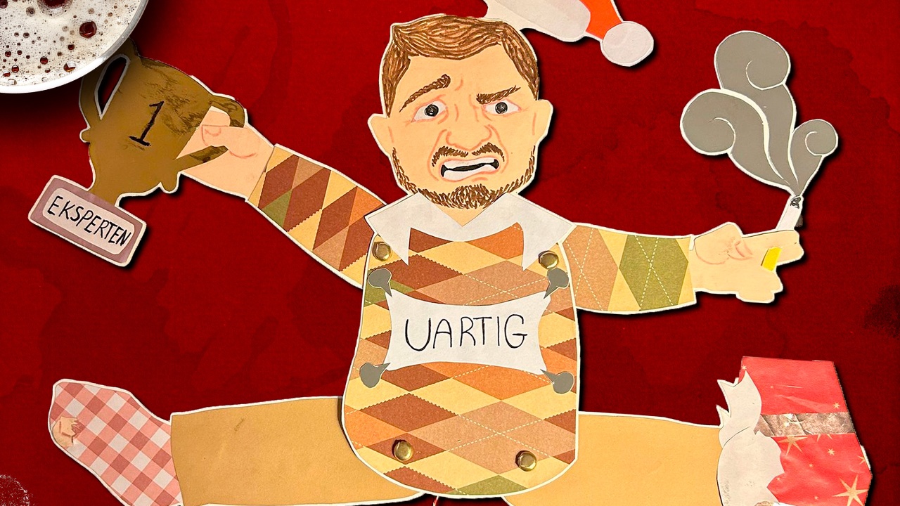 Når du strammer garnet