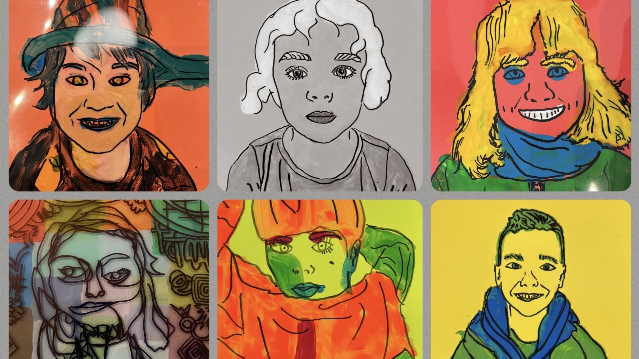 Familie kunstworkshop – Pop-art portræt med Tala